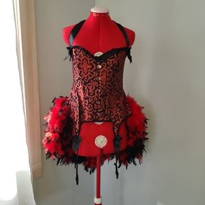 Fancy Masquerades Size 2x Saloon Girl Burlesque costume